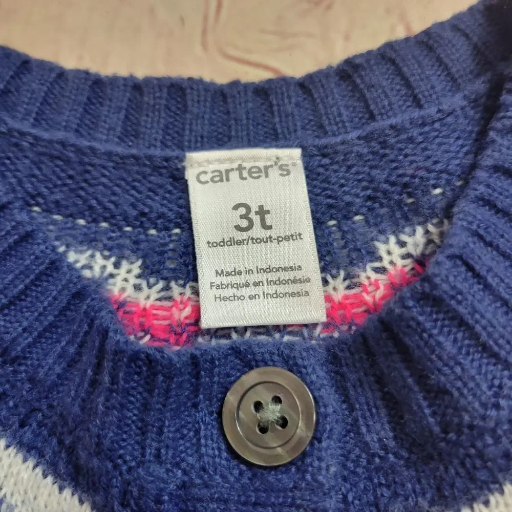 Carter's buttondown cardigan sweater 3T